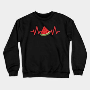 heart watermelon graphic for fruit likers awesome matching couple family cute Crewneck Sweatshirt